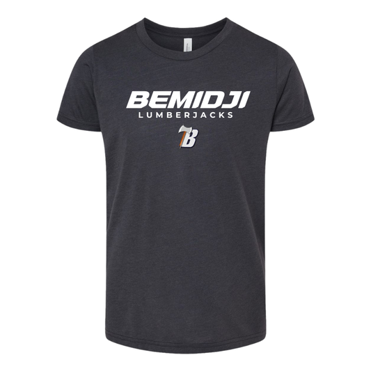 Bella Canvas Triblend Tee - SOLID DARK GREY (BEMIDJI LUMBERJACKS 7)