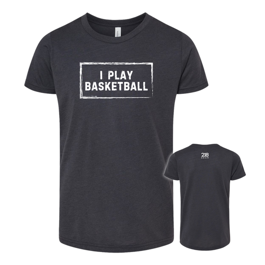 Triblend Basketball Tee - Dark Grey (Basketball 1)