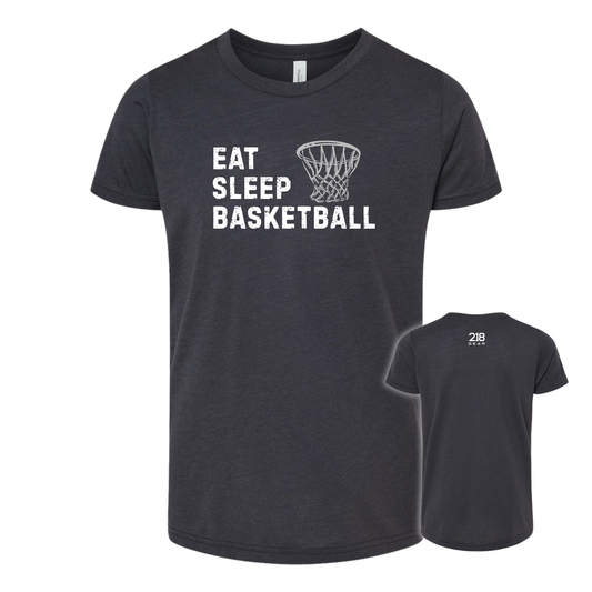 Triblend Basketball Tee - Dark Grey (Basketball 4)