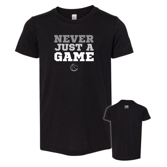 Triblend Basketball Tee - Solid Black (Basketball 10)