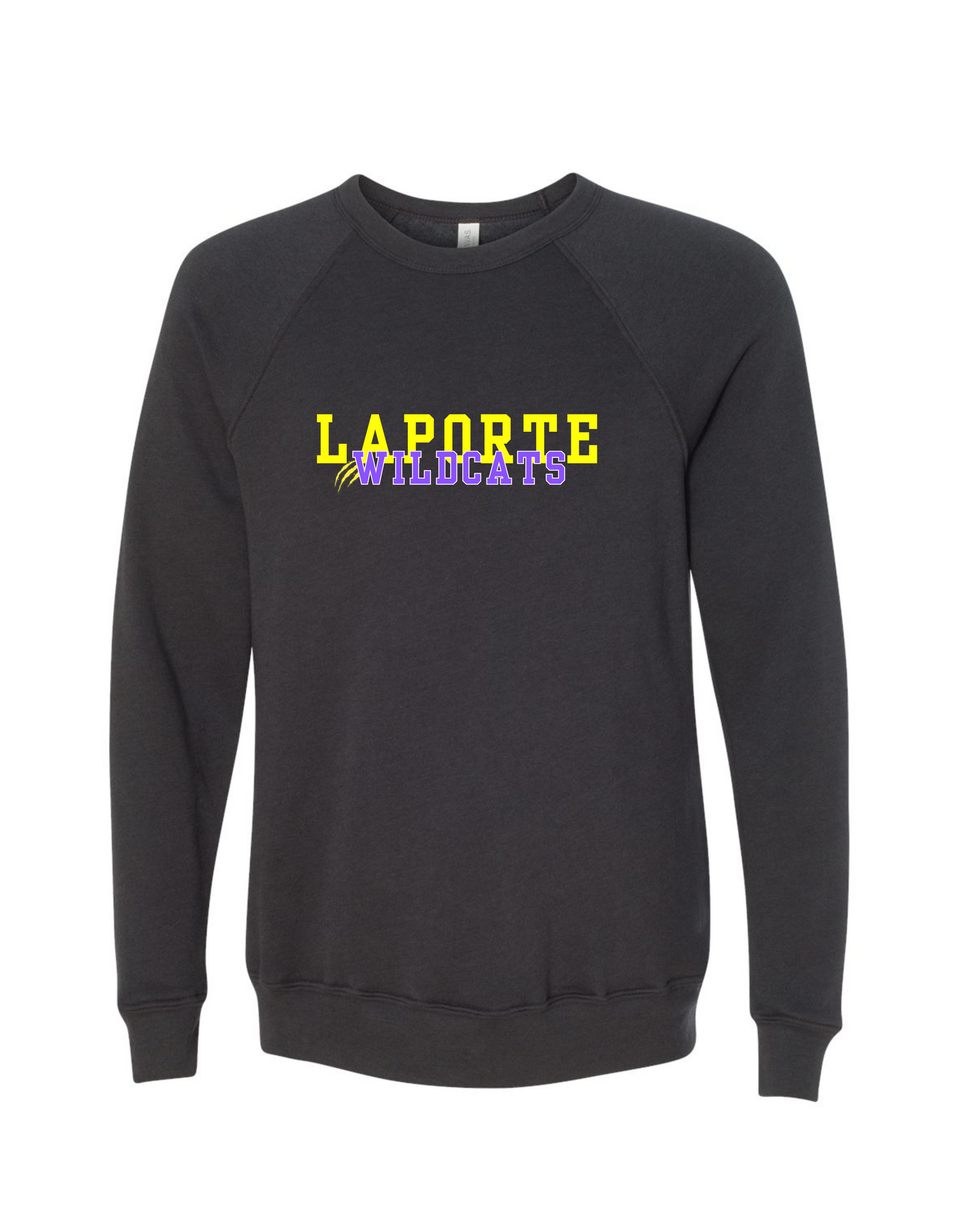 Adult Unisex Bella Canvas Sponge Fleece Crewneck Sweatshirt - Dark Grey (Laporte)