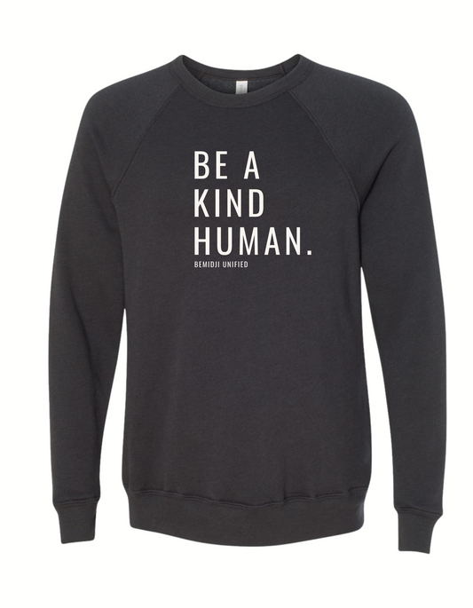 Adult Unisex Bella Canvas Sponge Fleece Crewneck Sweatshirt - Choose to Include -  Dark Grey (Bemidji Unified)