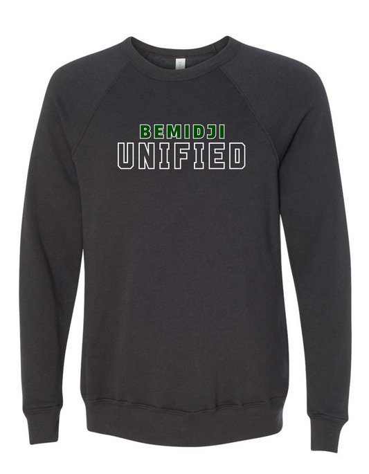 Adult Unisex Bella Canvas Sponge Fleece Crewneck Sweatshirt - Dark Grey (BSU Unified)