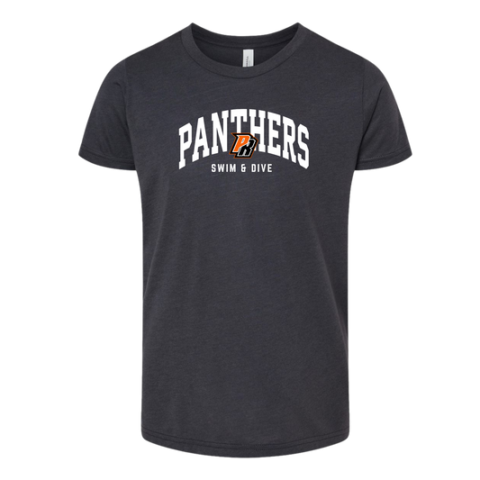 ***CLEARANCE*** Bella Canvas Youth Dark Grey Triblend Tee- PR Sw 3