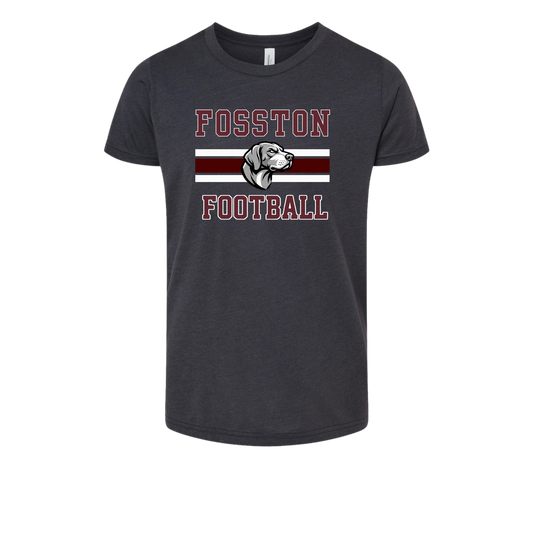 ***CLEARANCE*** Bella Canvas Youth Dark Grey Triblend Tee- F9