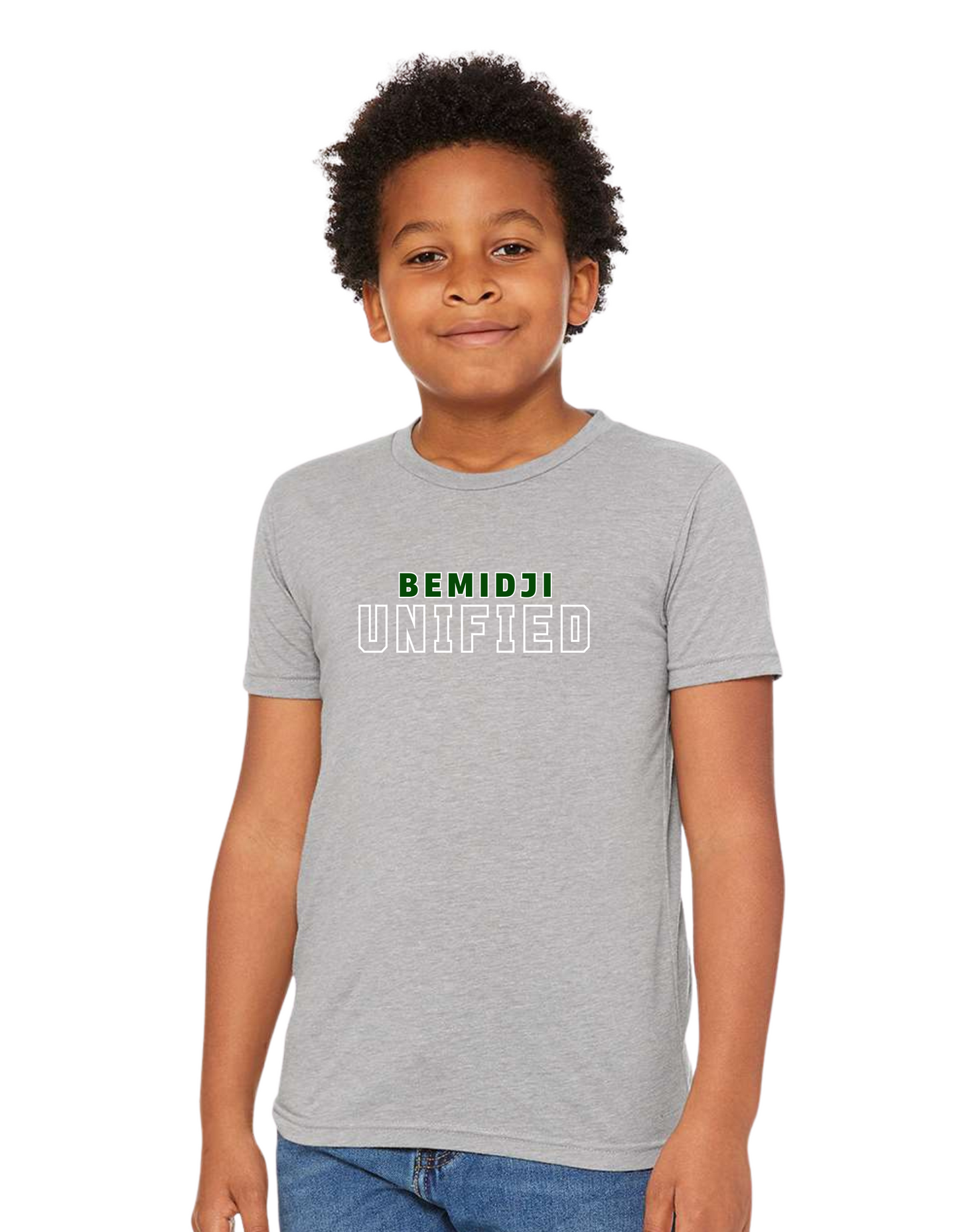 Youth Bella Canvas Triblend Tee - Athletic Grey (BSU Unified)