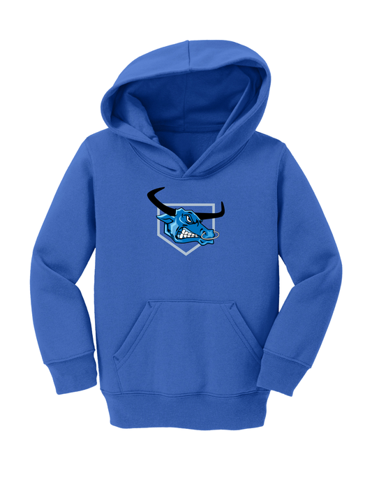 Toddler Port & Co™ Toddler Core Fleece Pullover Hooded Sweatshirt - CAR78TH (Royal) Blue Ox 1
