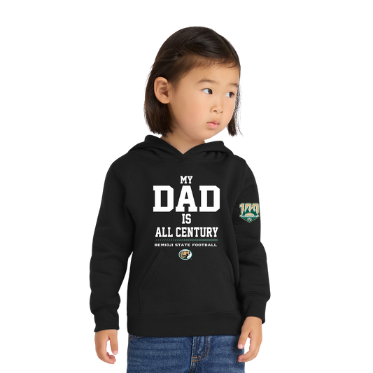 CAR78TH Port & Co® Toddler Core Fleece Pullover Hooded Sweatshirt - BLACK (BSU CENTURY 4-1b)