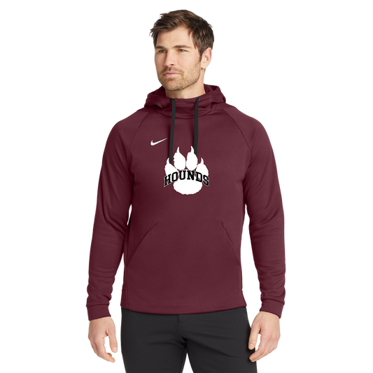 Nike Therma-FIT Pullover Fleece Hoodie - MAROON F1