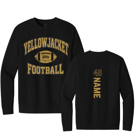 *CUSTOMIZABLE* DT6104/DT6104Y  District® V.I.T.™ Fleece Crew (BLACK P3)