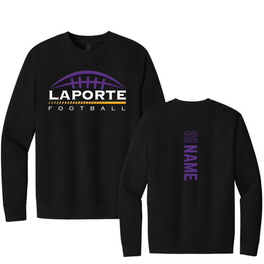 *CUSTOMIZABLE* DT6104/DT6104Y  District® V.I.T.™ Fleece Crew (BLACK LFB 1)
