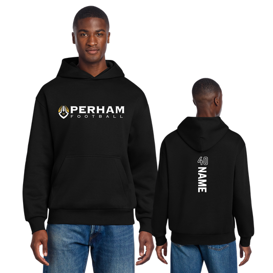 *CUSTOMIZABLE* DT6150  District® V.I.T.™ Heavyweight Fleece Hoodie - BLACK P2