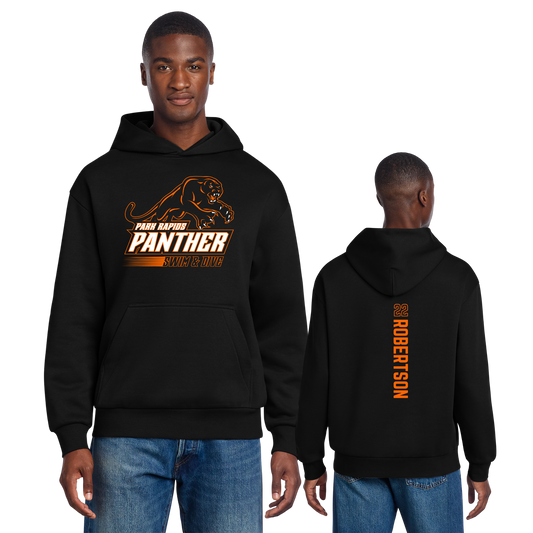 *CUSTOMIZABLE* DT6150  District® V.I.T.™ Heavyweight Fleece Hoodie - BLACK PR Sw 1