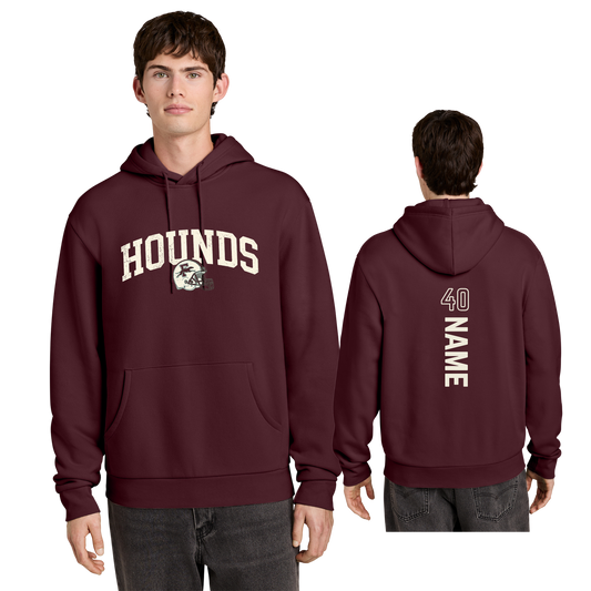*CUSTOMIZABLE* DT6700  District® MelloFleece Hoodie - MAROON F8