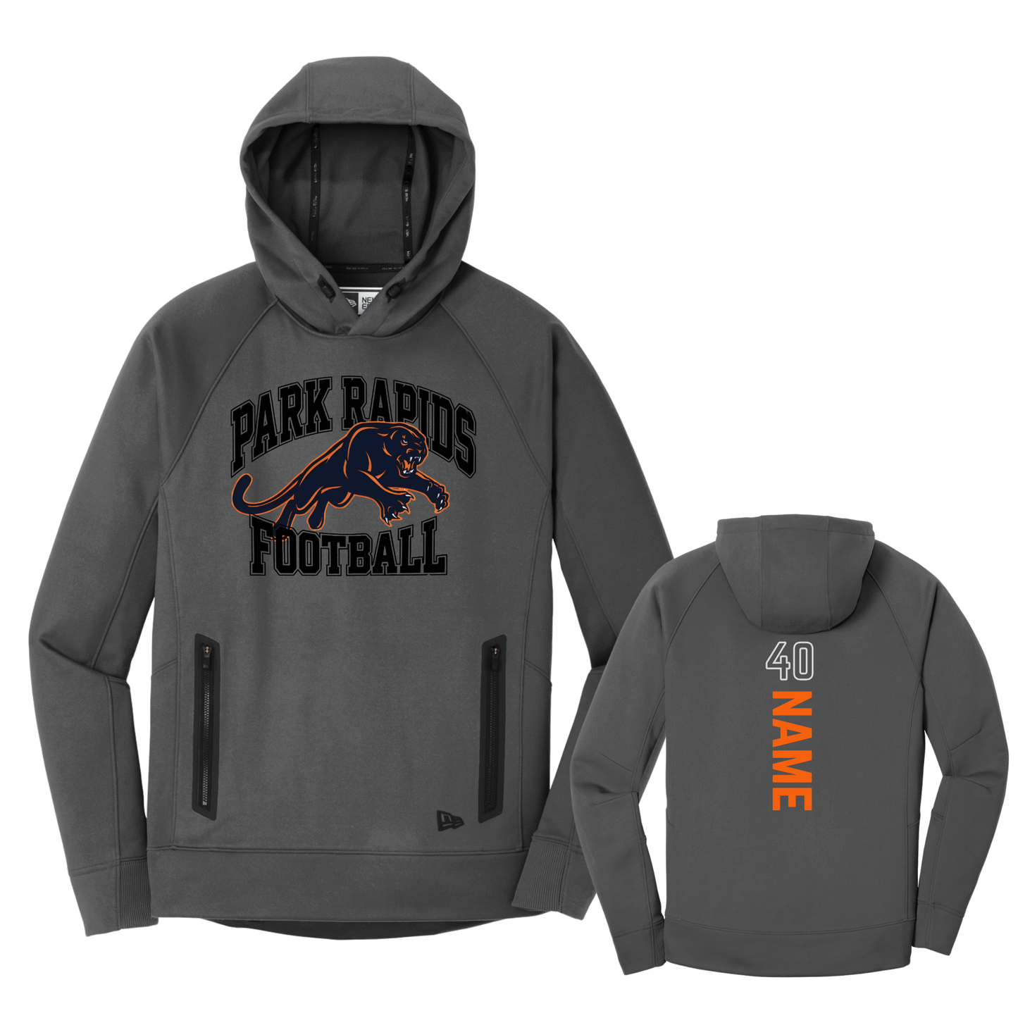 *CUSTOMIZABLE* NEA520 New Era® Venue Fleece Pullover Hoodie - GRAPHITE PR 3