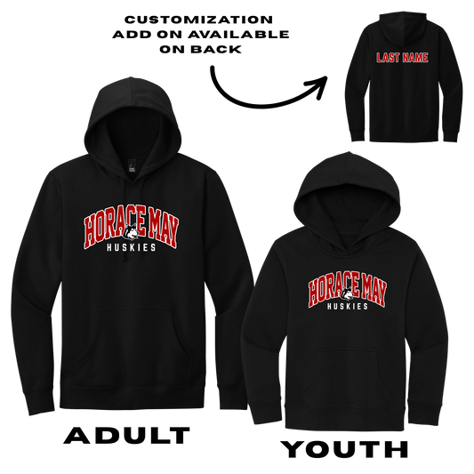 *CUSTOMIZATION* DT6100 District® V.I.T.™ Fleece Hoodie - BLACK (HM 1)