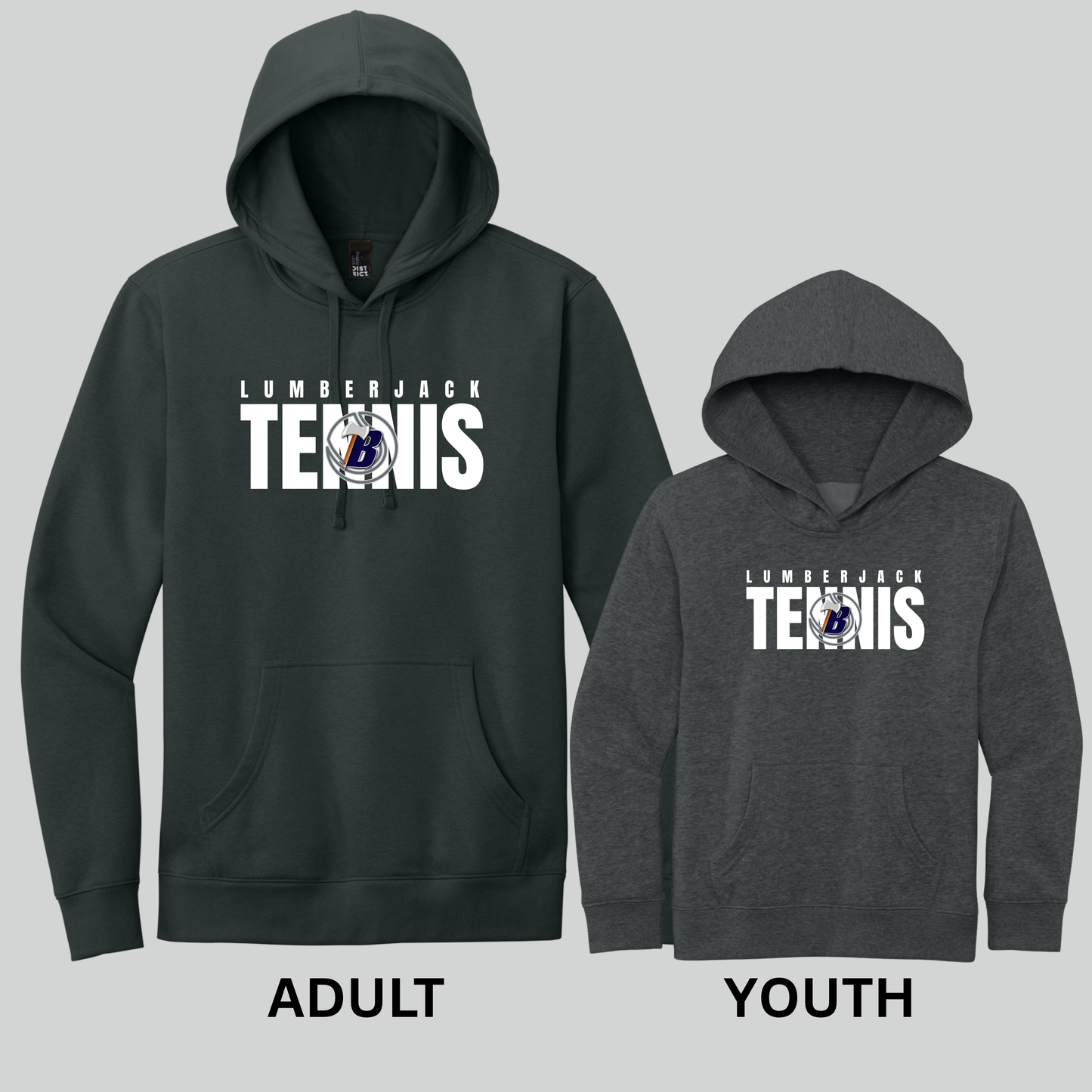 District® V.I.T.™ Fleece Hoodie - (CHARCOAL) - (BHS Tennis)