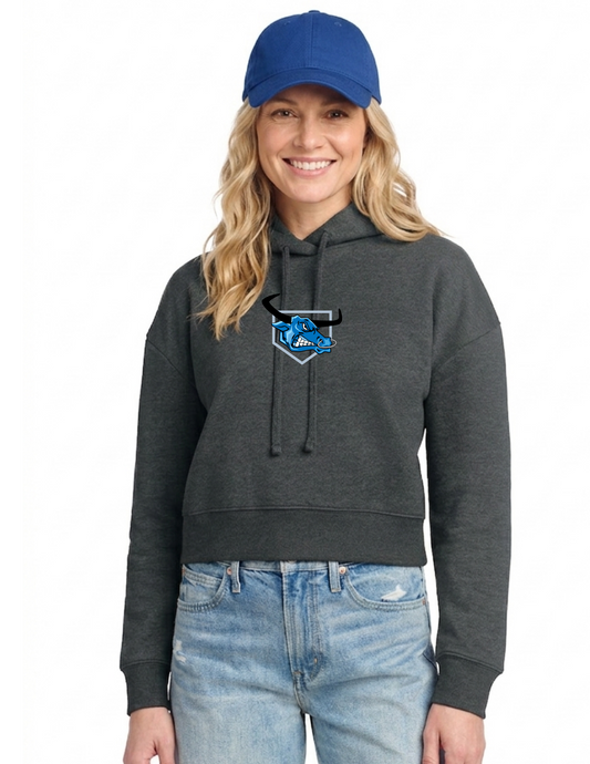 District® Women’s V.I.T.™ Fleece Hoodie - DT6101 (Heathered Charcoal) Blue Ox 1