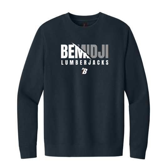 District® V.I.T.™ Fleece Crew - NEW NAVY (BEMIDJI LUMBERJACKS 12)