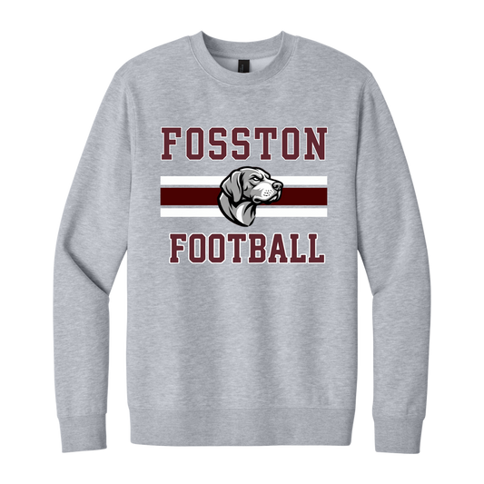 DT6104/DT6104Y  District® V.I.T.™ Fleece Crew (LIGHT HEATHER GREY F9)