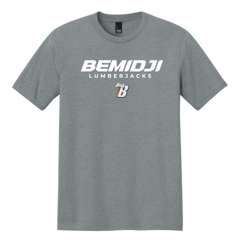 District® Perfect Tri® Tee - HEATHER GREY - (BEMIDJI LUMBERJACKS 7)