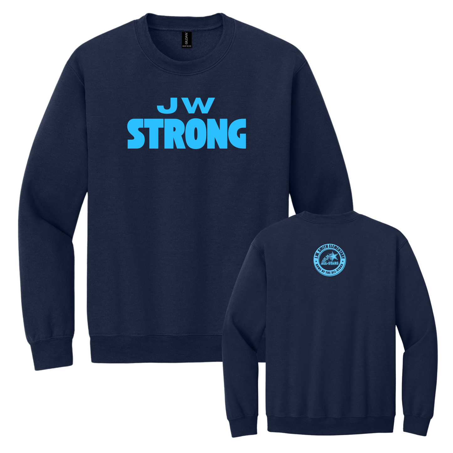 Gildan Heavy Blend Crewneck Sweatshirt - NAVY (JW SMITH)