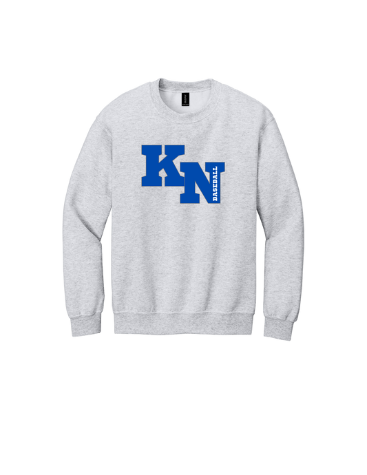 Adult Unisex Gildan Heavy Blend Crewneck Sweatshirt - ASH (KN BASEBALL 7)