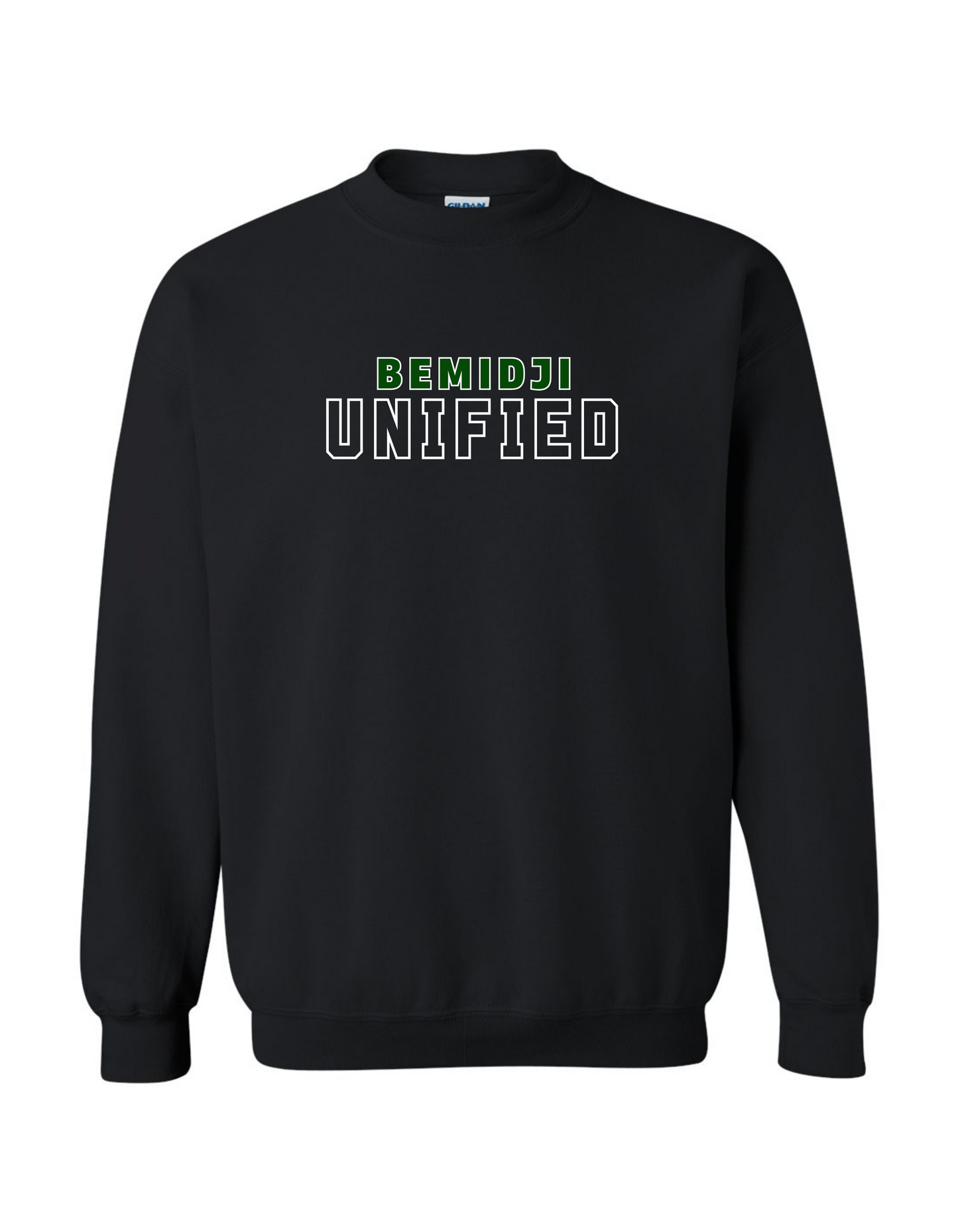 Adult Unisex Gildan Heavy Blend Crewneck Sweatshirt - BLACK (BSU Unified)