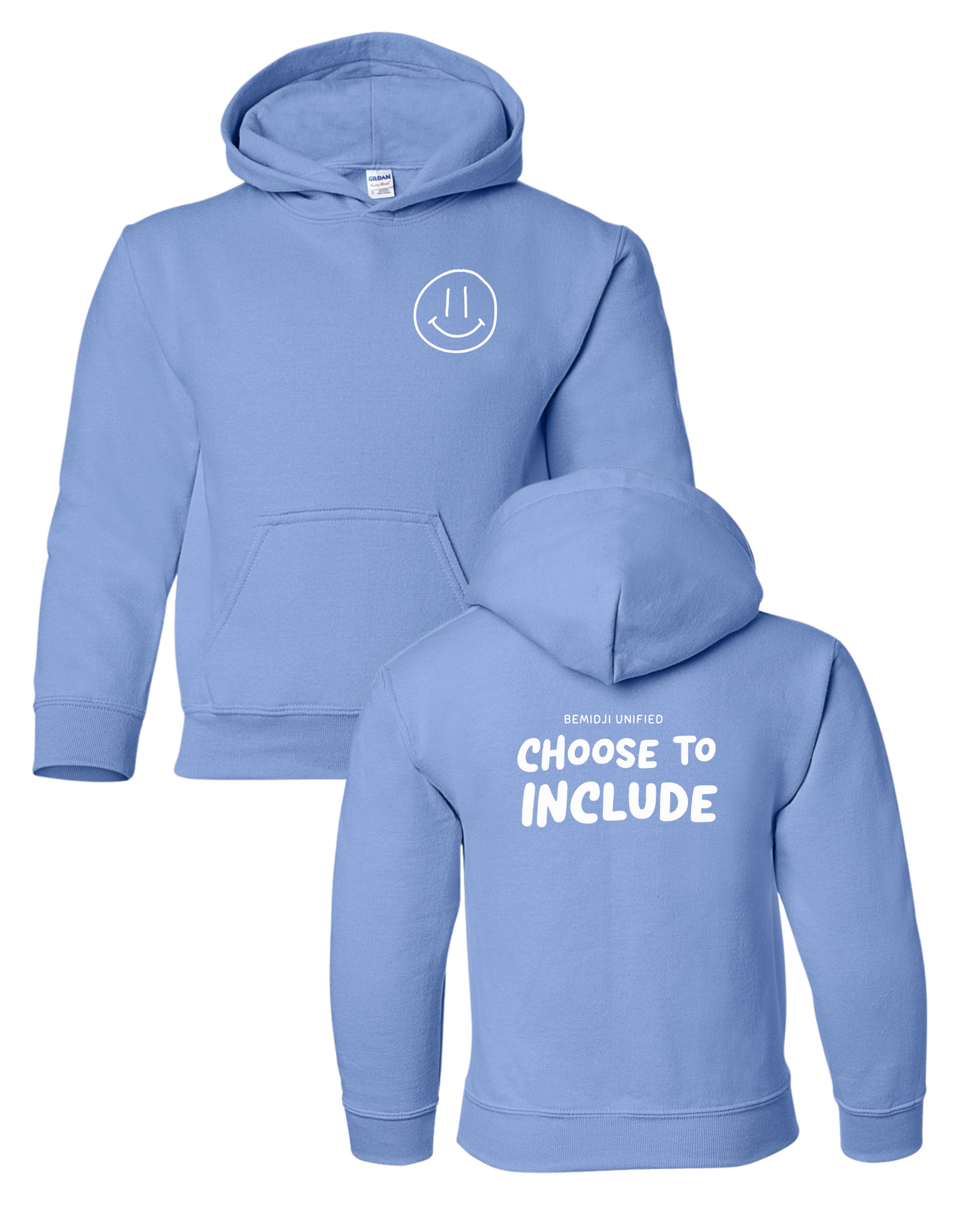 Youth Unisex Gildan Heavy Blend Sweatshirt - Choose to Include - California Blue (Bemidji Unified)