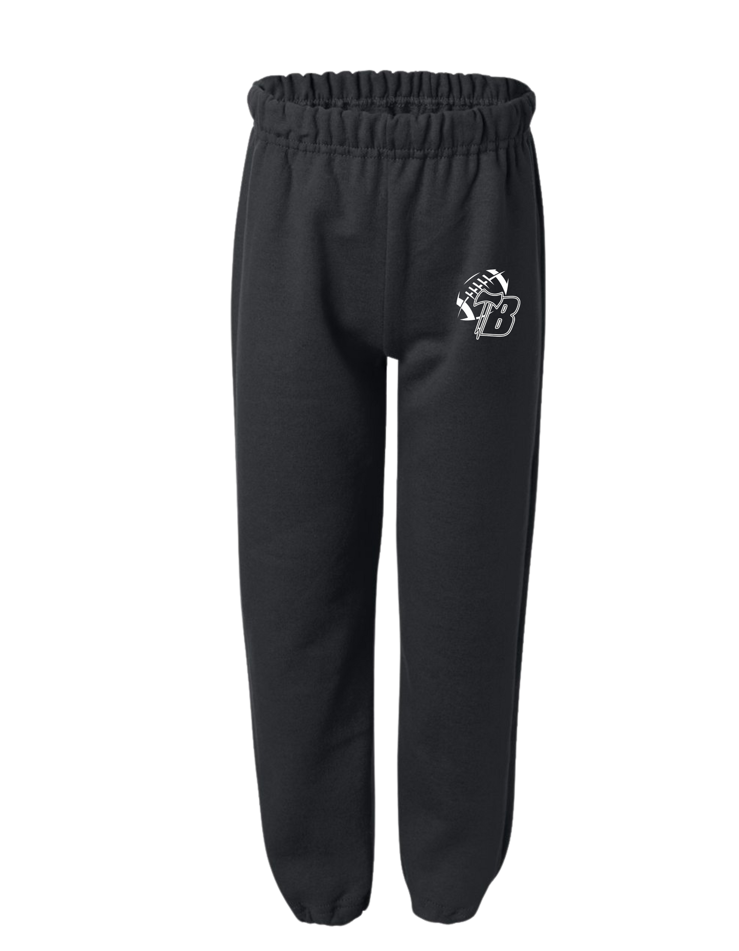 Youth Sweatpants Heavy Cotton - BLACK (BYF)