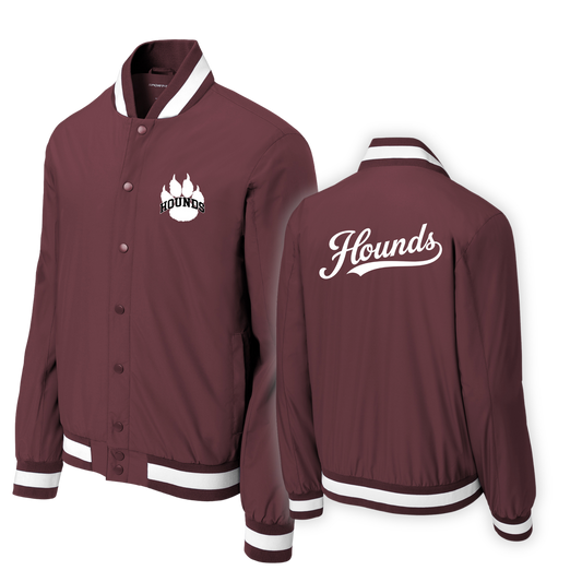 JST58 Sport-Tek® Insulated Varsity Jacket - MAROON 1 & 6