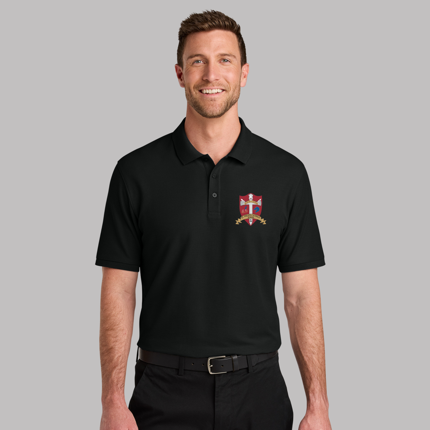 Port Authority® Wearever Signature Pique Polo - K200 - BLACK (S.P)
