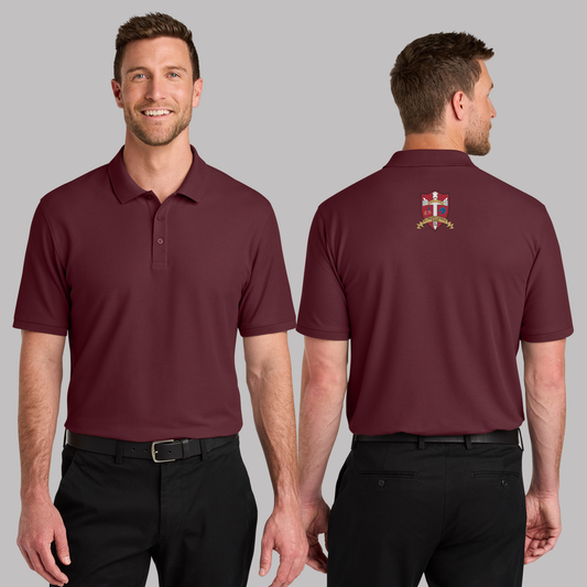Port Authority® Wearever Signature Pique Polo - K200 - BURGUNDY (S.P)