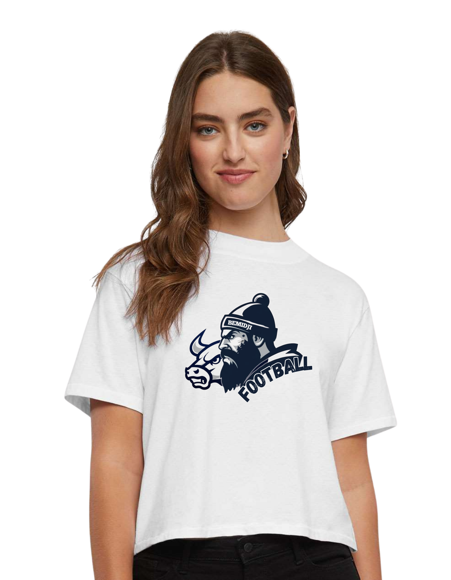 Women's Boxy Tee (BHS Football)