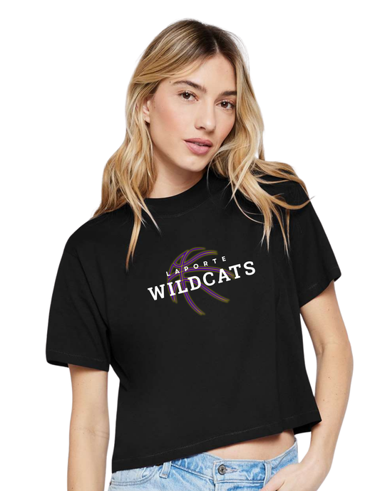 Women's LAT Boxy Tee - BLACK (Laporte BB)