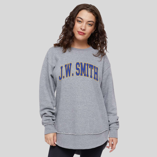Women's Lat Fleece Weekend Crewneck  - GREY (JW 2)