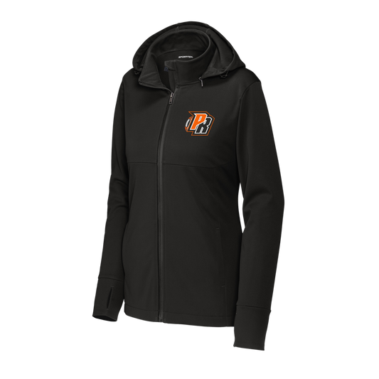 LST980 Sport-Tek® Women's Hooded Soft Shell Jacket (BLACK PR 5)
