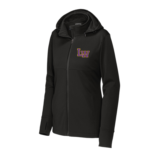 LST980 Sport-Tek® Women's Hooded Soft Shell Jacket (BLACK L3)