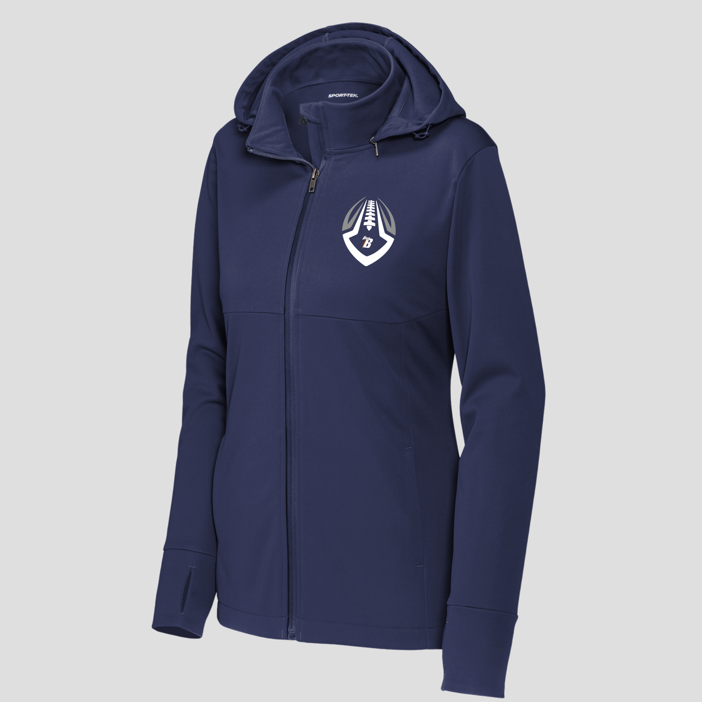 Sport-Tek® Women's Hooded Soft Shell Jacket - LST980 -TRUE NAVY (BF 1)