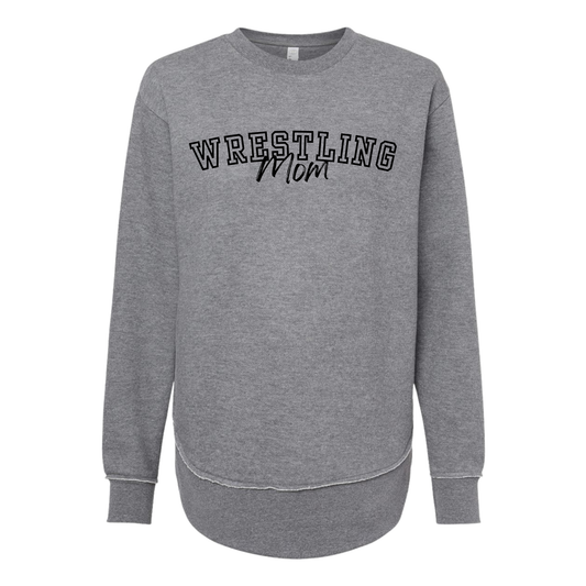 Women's Lat Fleece Weekend Crewneck - GREY (NYWA Wrestling)