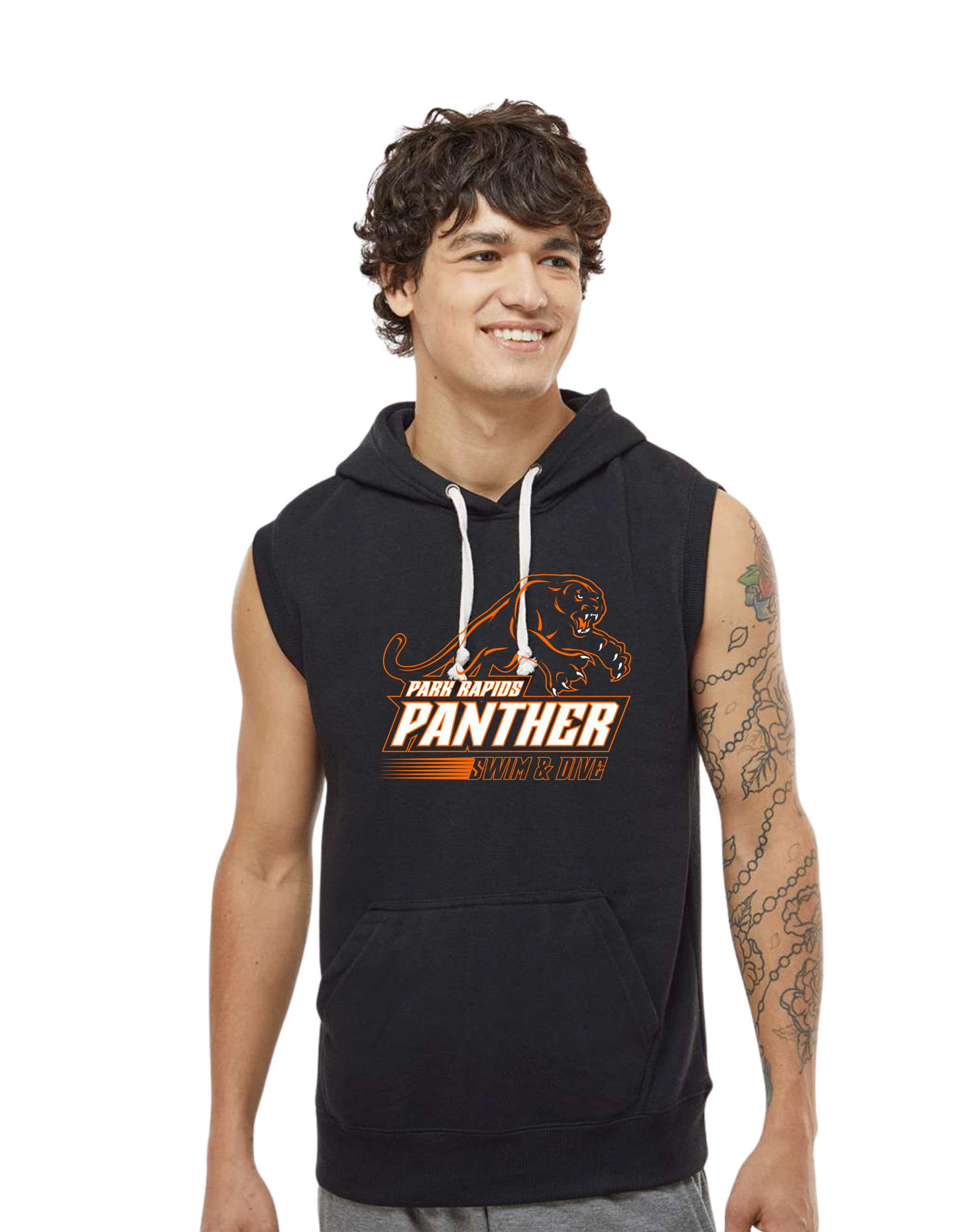 Men's Triblend Sleeveless Hooded Sweatshirt (PR Swim)