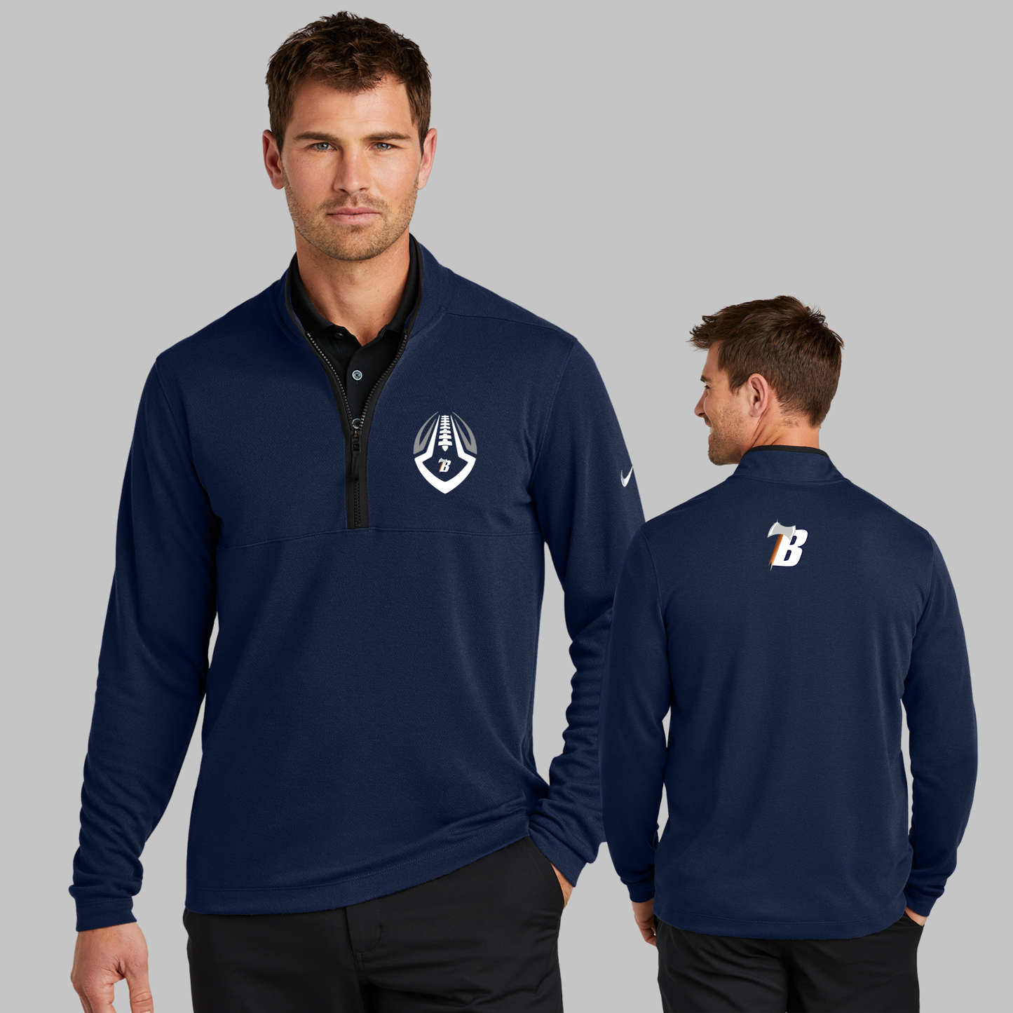 Nike Textured 1/2-Zip Cover-Up - NKDX6702 (FBcoach)