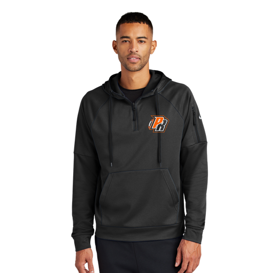 NKFD9742 Nike Therma-FIT Pocket 1/4-Zip Fleece Hoodie - BLACK (PR 5)