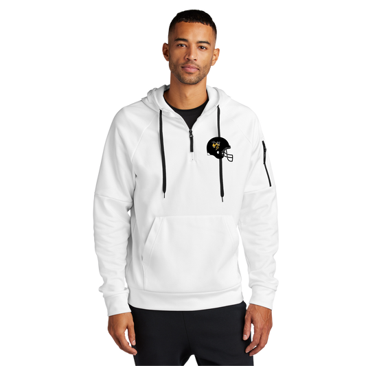 NKFD9742 Nike Therma-FIT Pocket 1/4-Zip Fleece Hoodie (WHITE P9)