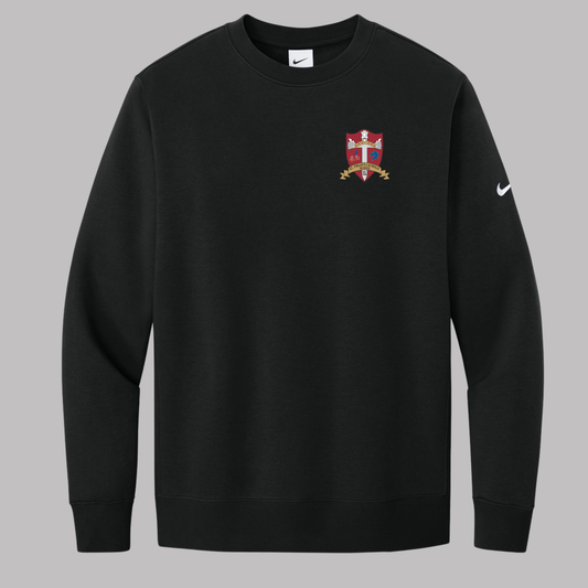Nike Club Fleece Sleeve Swoosh Crew - NKFD9863 - BLACK (S.P)