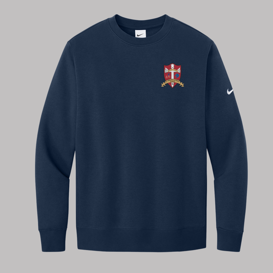 Nike Club Fleece Sleeve Swoosh Crew - NKFD9863 - MIDNIGHT NAVY (S.P)