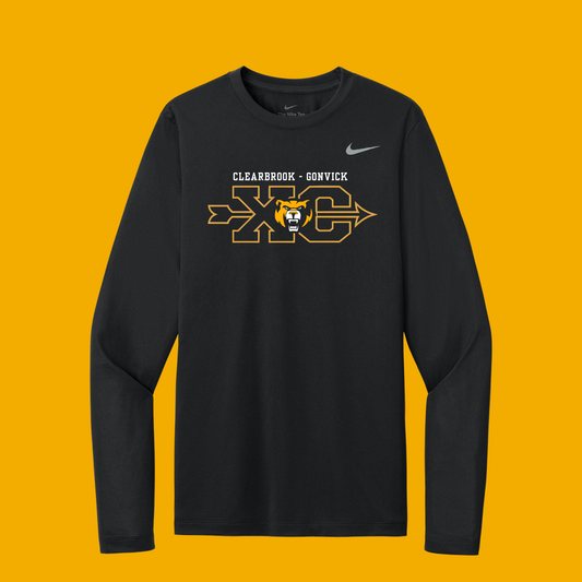 NKHQ4550 Nike Team rLegend Long Sleeve Tee - BLACK (CBG 2)