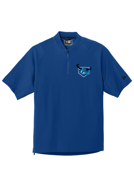 New Era® Cage Short Sleeve 1/4-Zip Jacket (BLUE OX 1)
