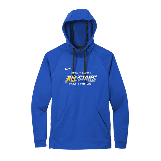 Nike Therma-FIT Pullover Adult Fleece Hoodie - ROYAL BLUE (NYWA Wrestling)