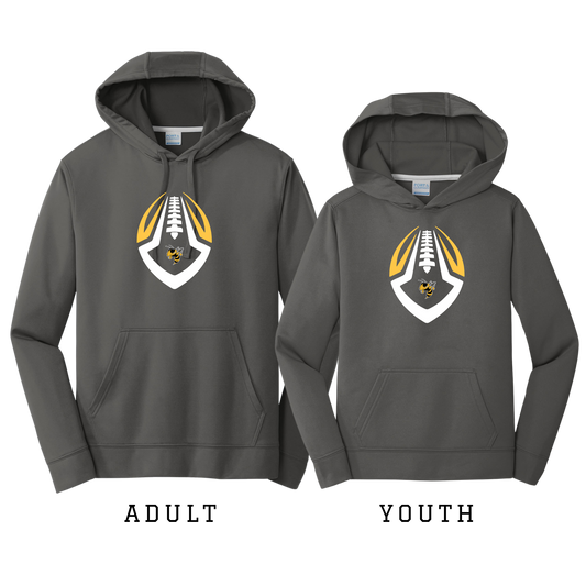 PC590H/PC590YH Port & Co™ Performance Fleece Pullover Hooded Sweatshirt (CHARCOAL P1)